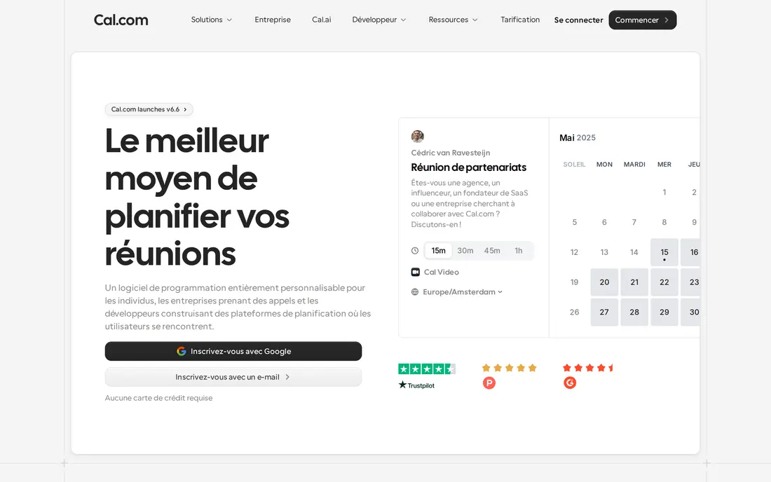 cal.com original screenshot