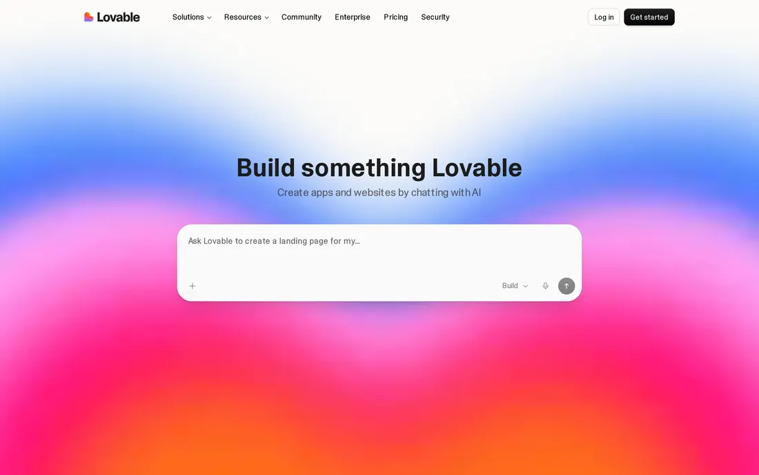 lovable.dev original screenshot