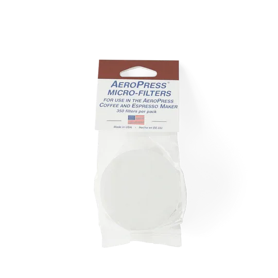 A pack of 350 AeroPress filter papers