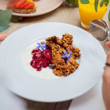 Photo d'un granola chez Haven Annecy.
