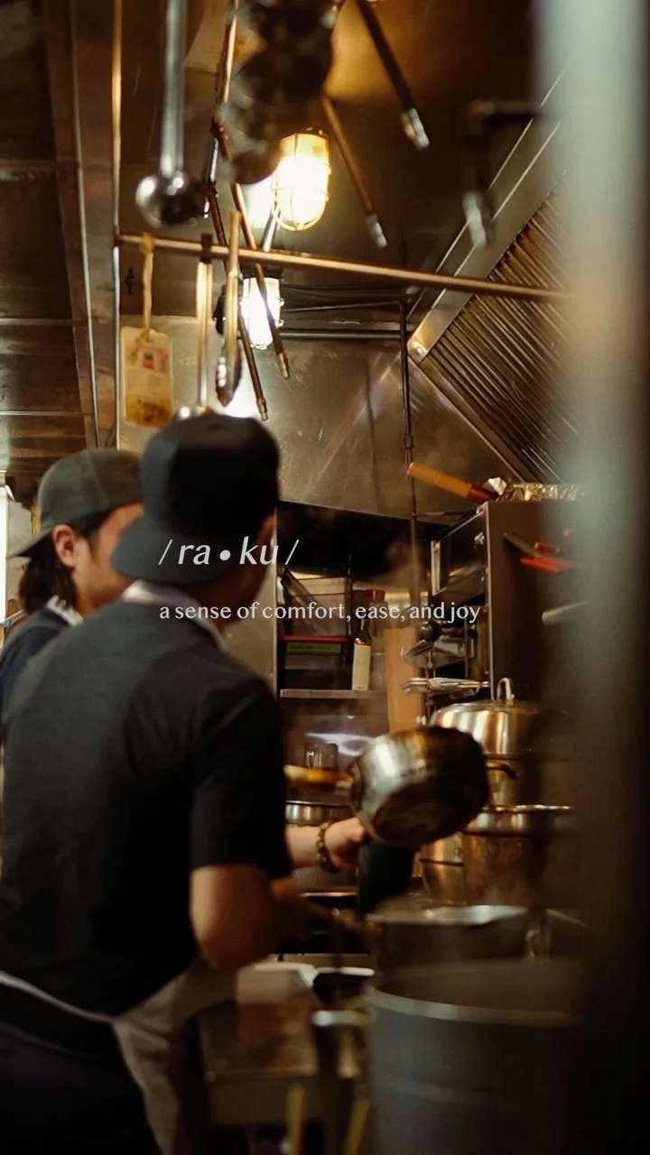 We aim to make you feel warmth, joy, and ease every time you visit Raku.