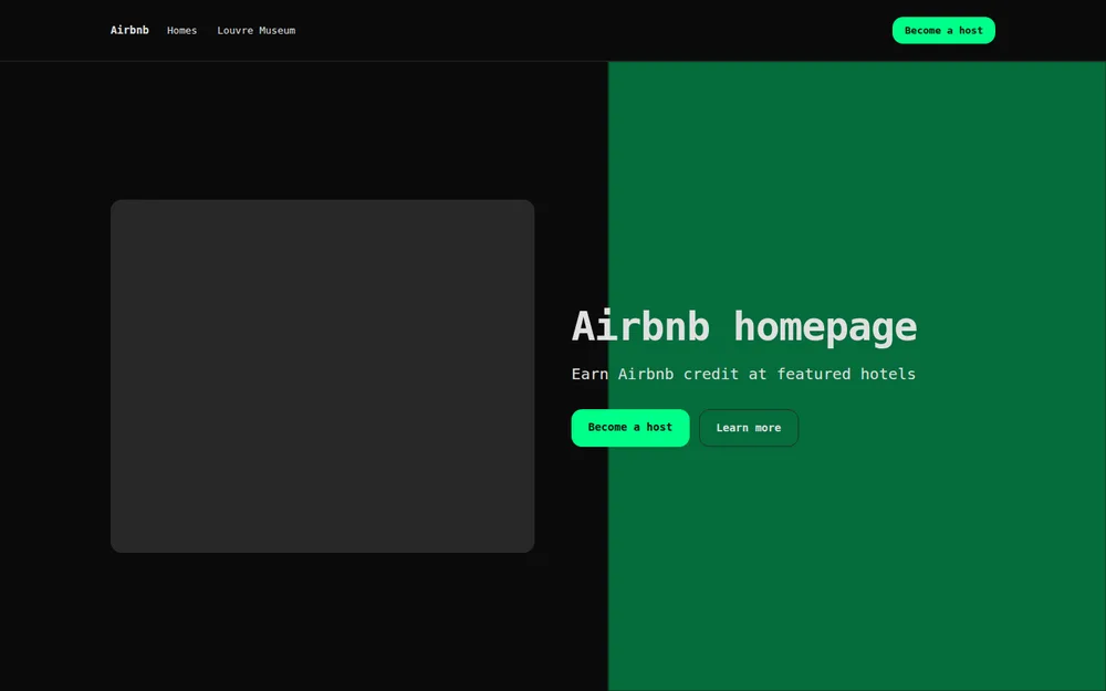 Airbnb repeint en noir/néon