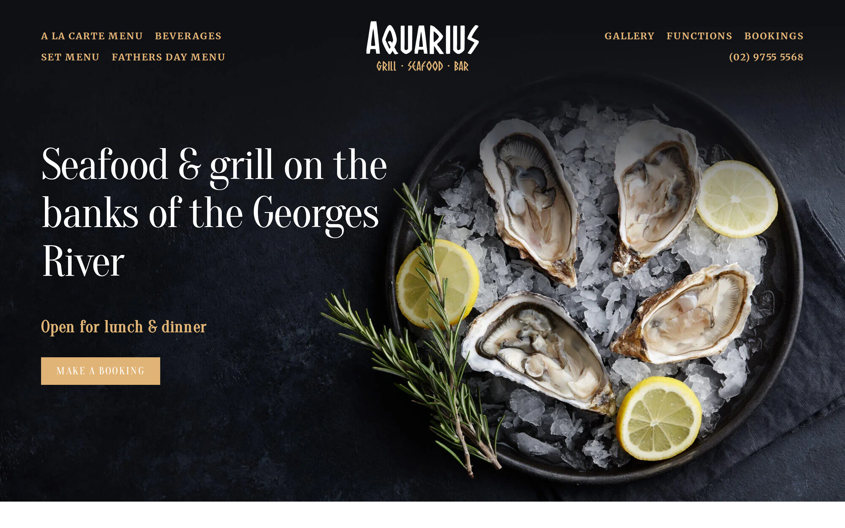 aquariusseafood.com.au desktop