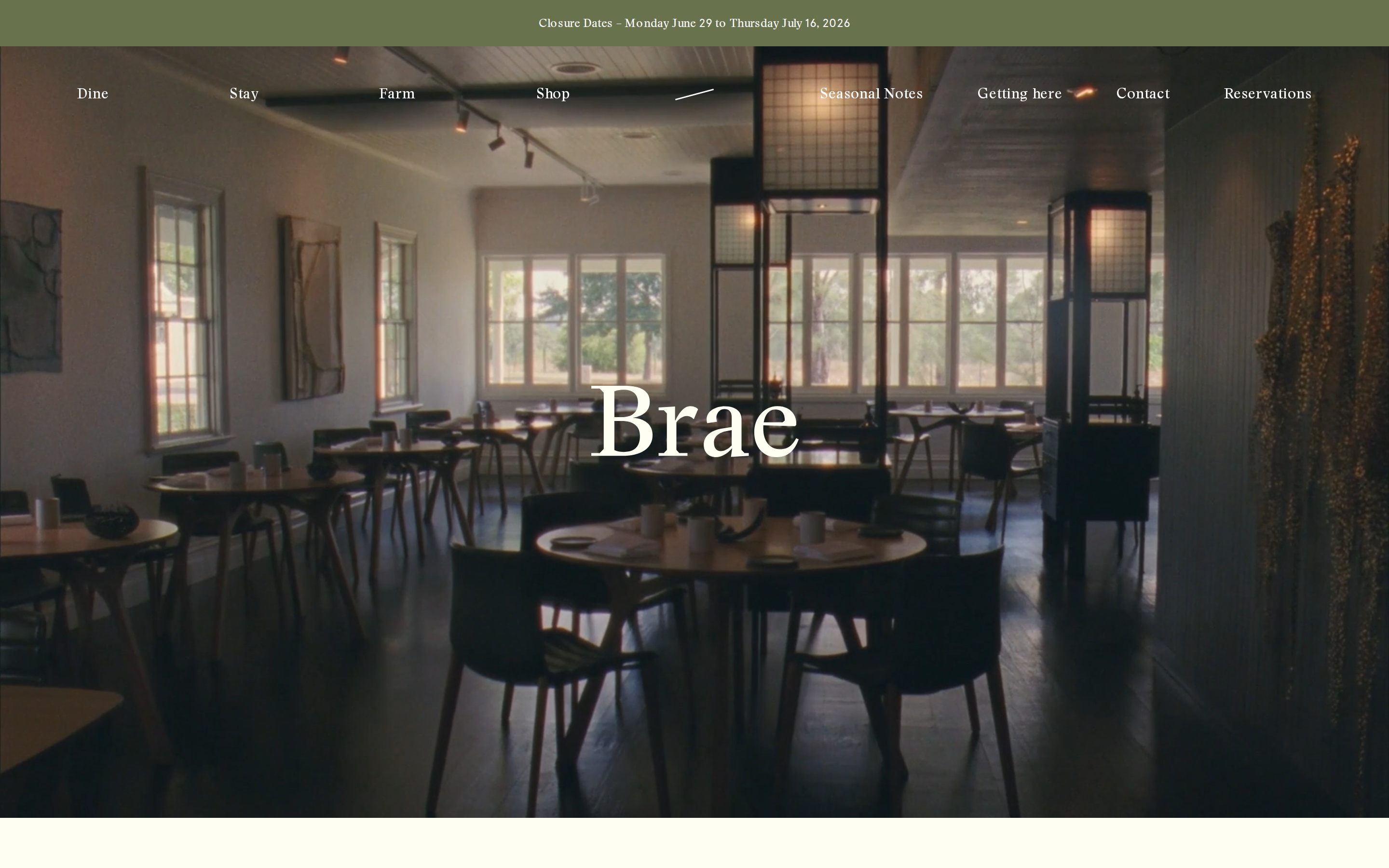 braerestaurant.com desktop