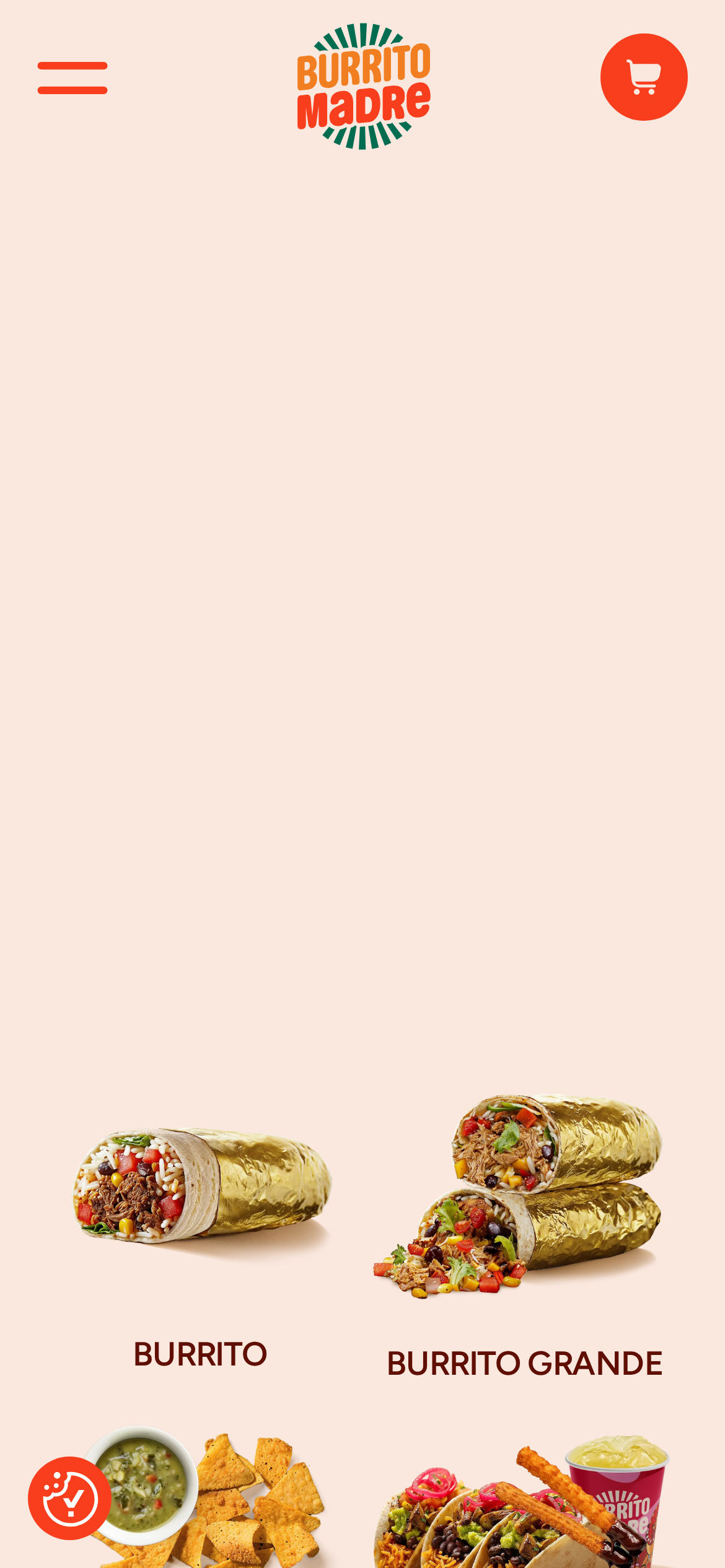 burritomadre.rs mobile