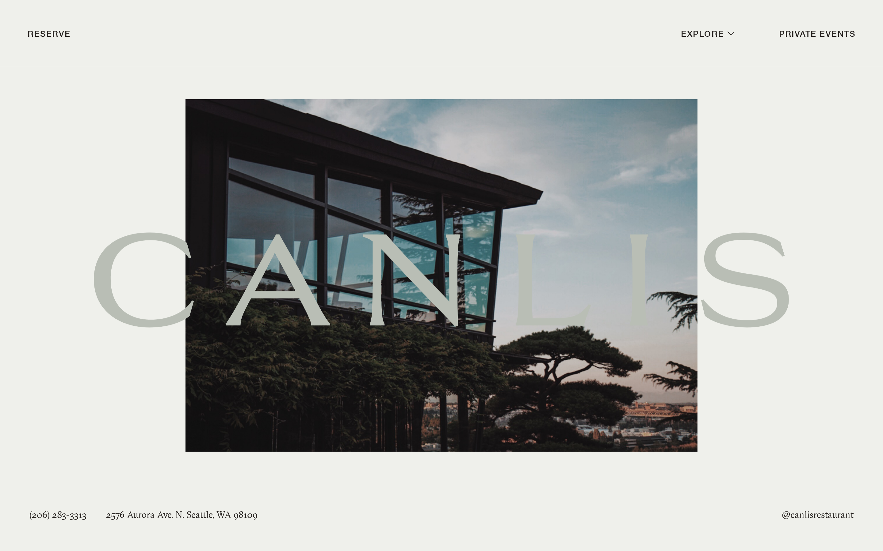 canlis.com desktop