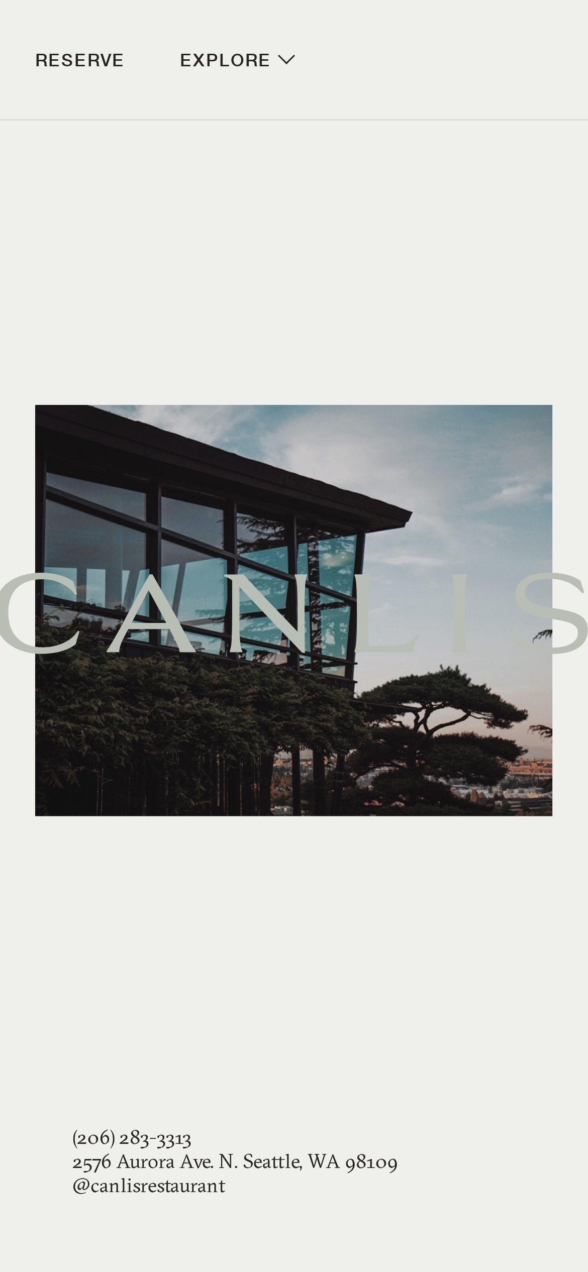 canlis.com mobile