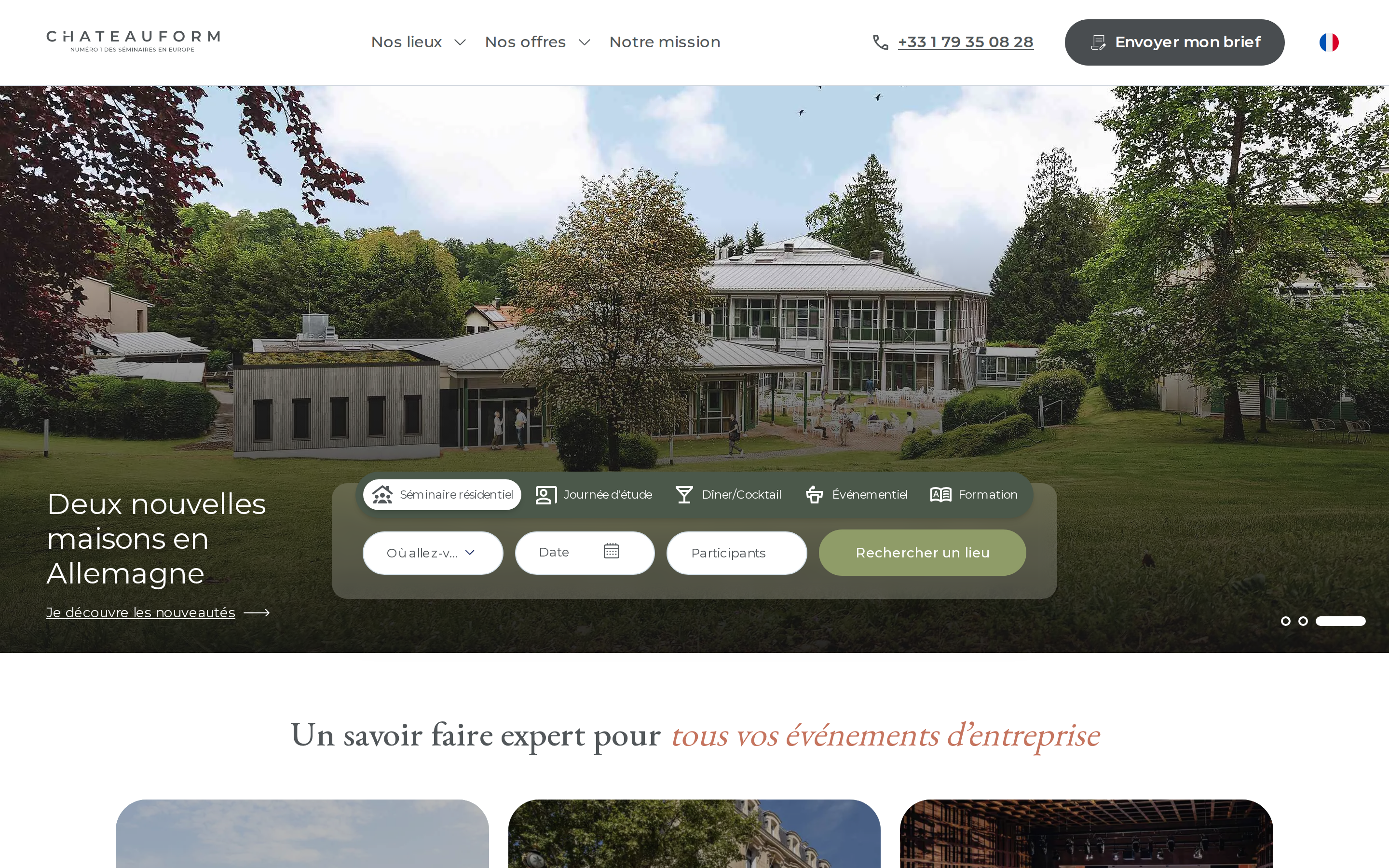 chateauform.com desktop