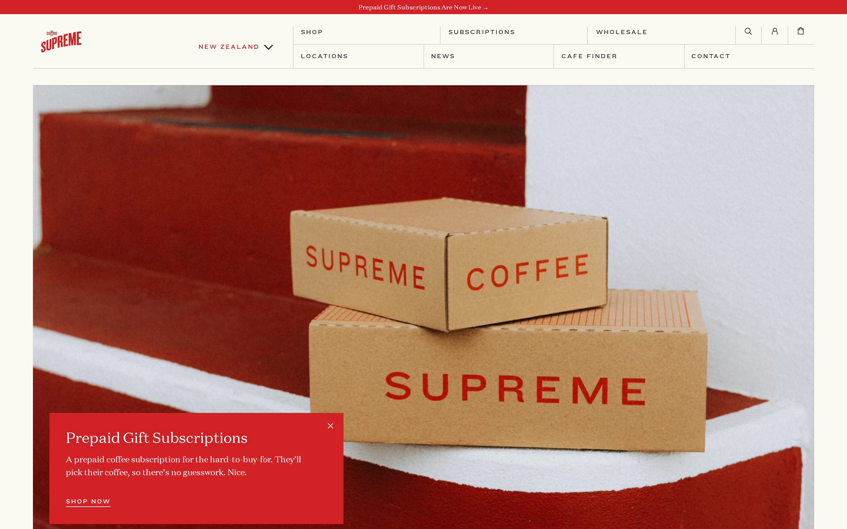 coffeesupreme.com desktop
