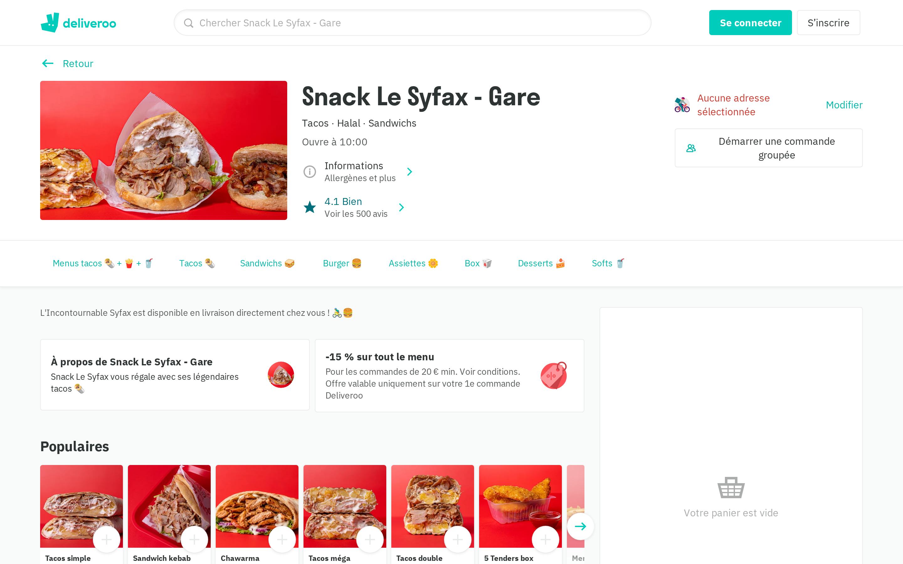 deliveroo.fr desktop