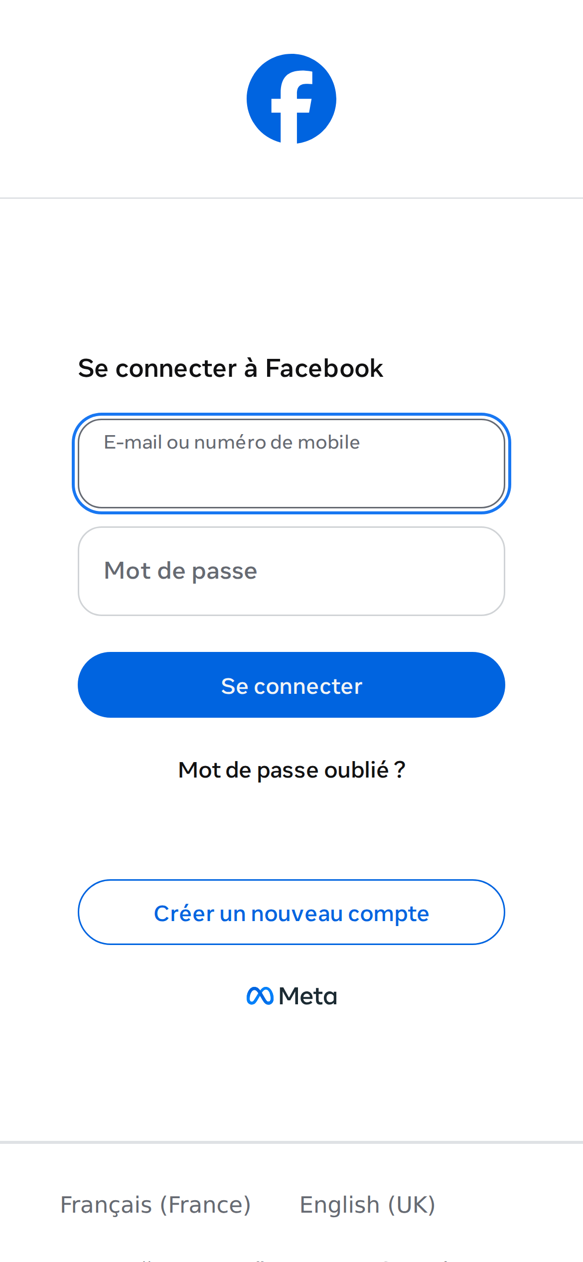 facebook.fr mobile