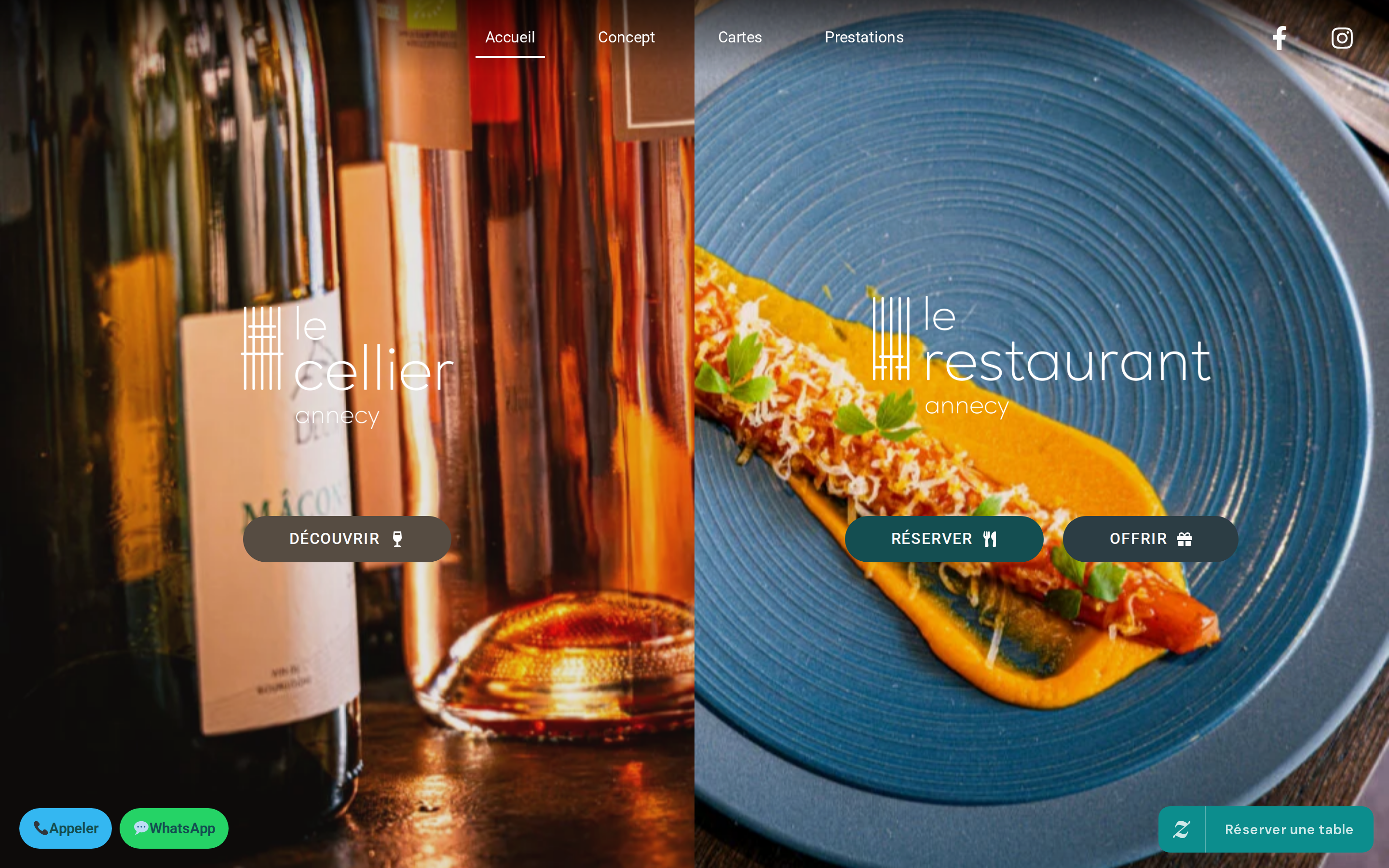 le-restaurant-annecy.fr desktop