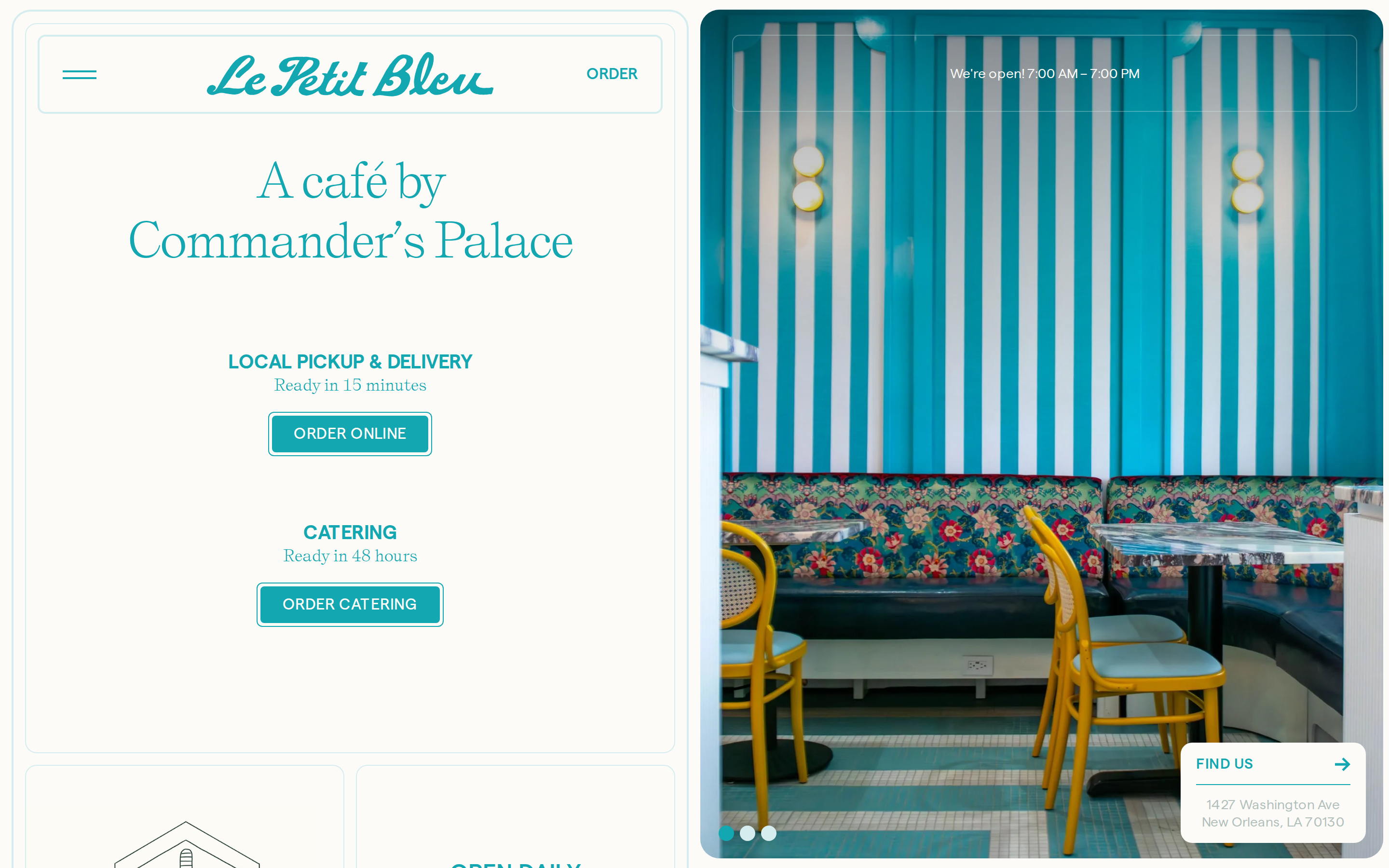 lepetitbleucafe.com desktop