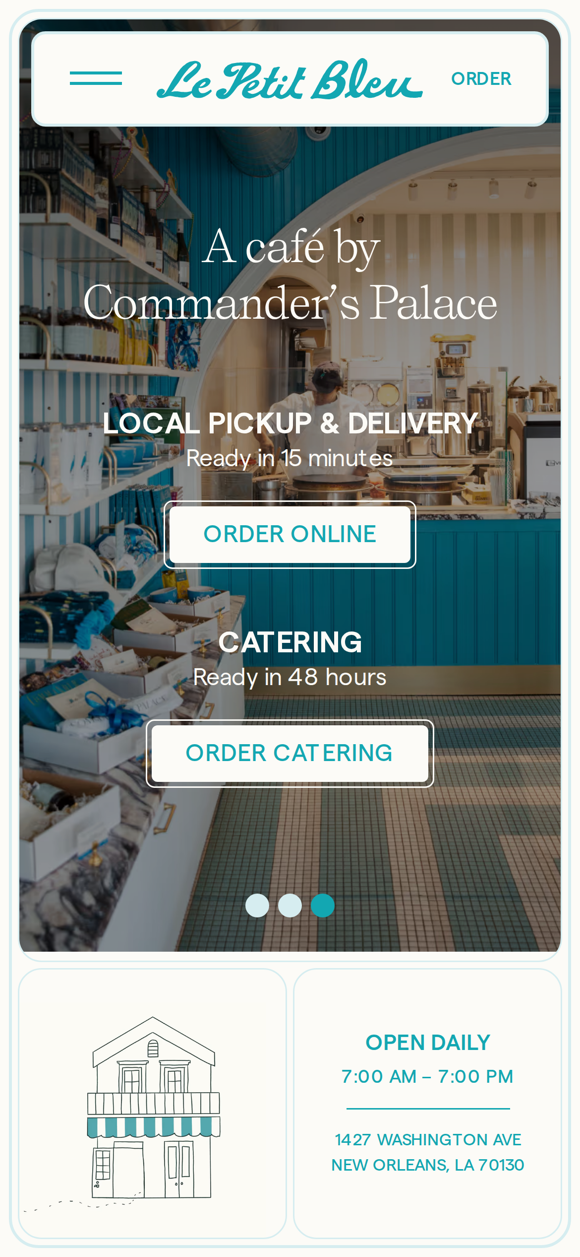 lepetitbleucafe.com mobile