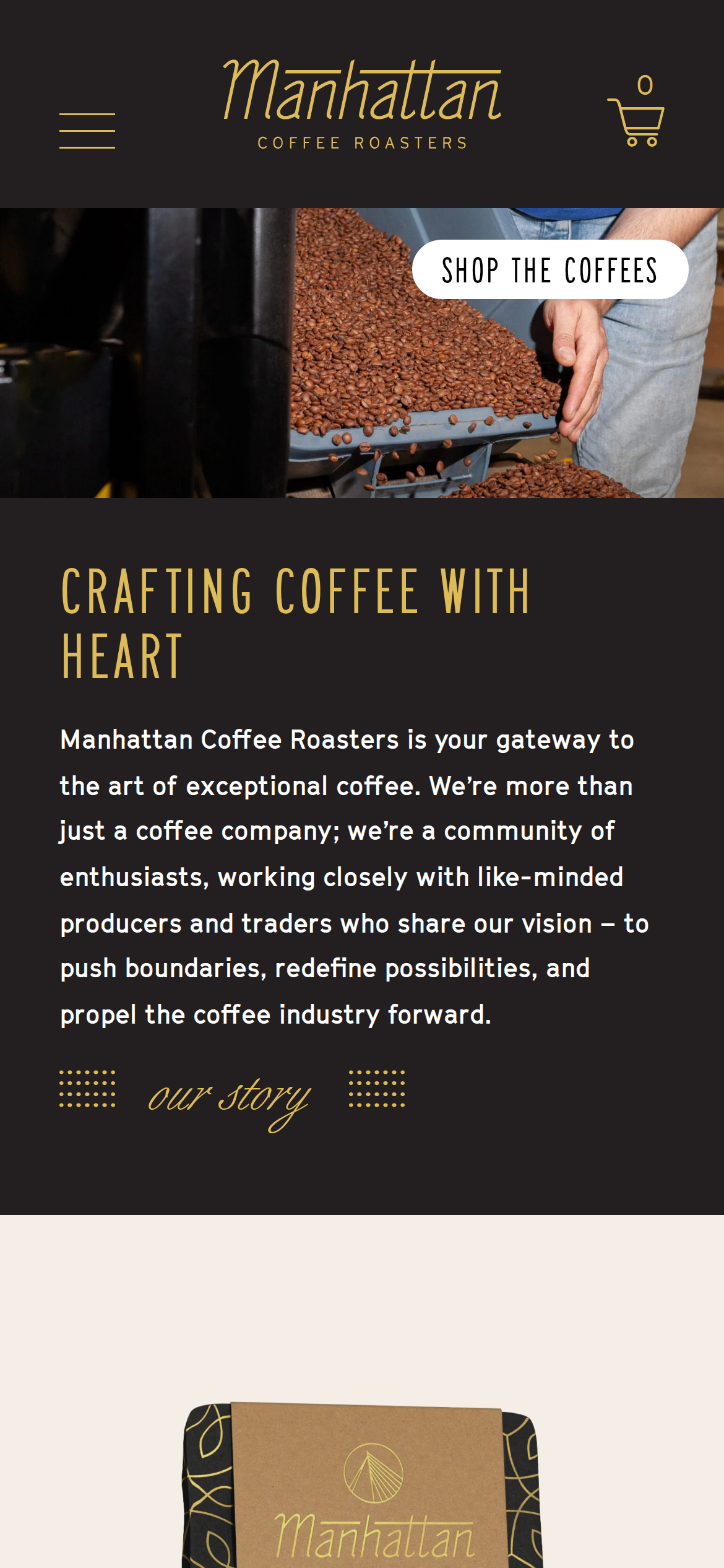 manhattancoffeeroasters.com mobile