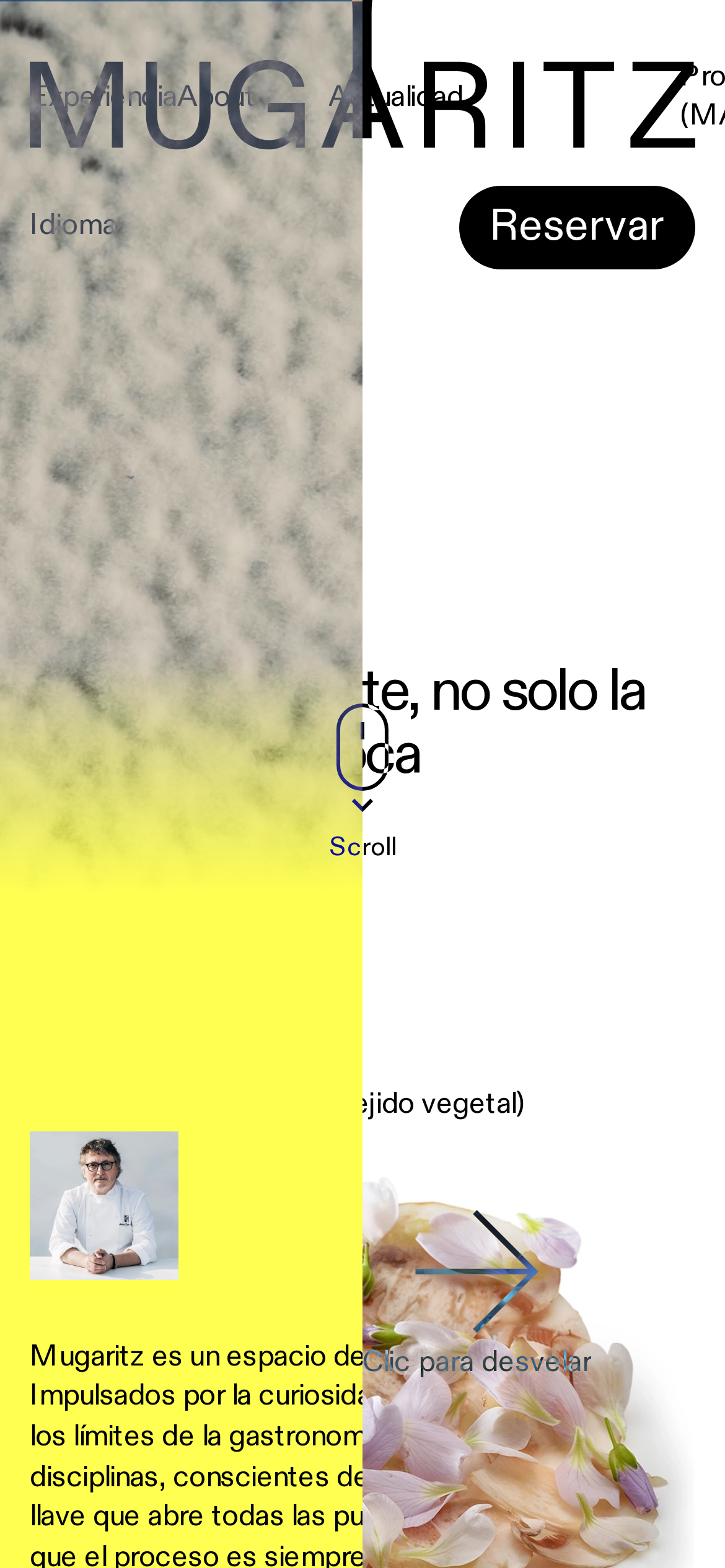 mugaritz.com mobile