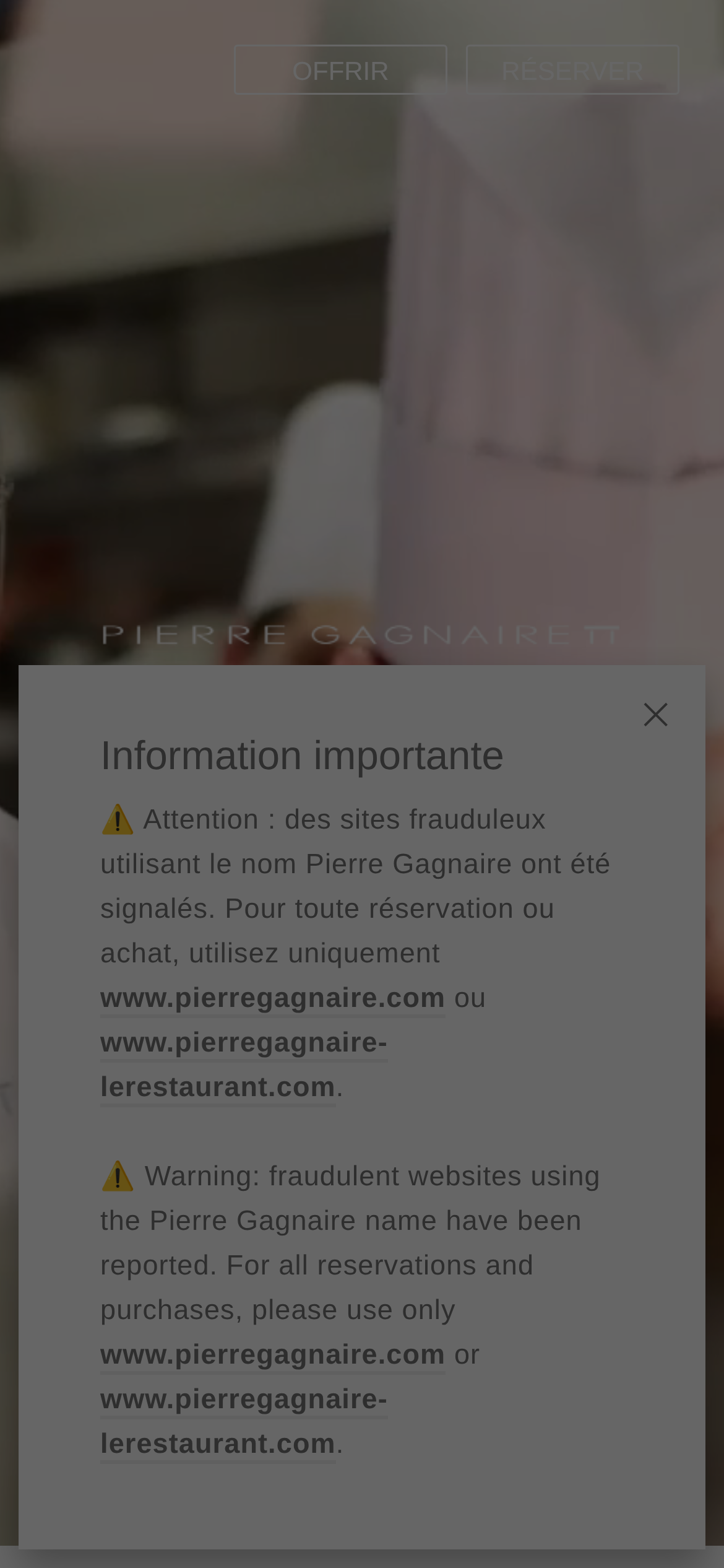 pierre-gagnaire.com mobile