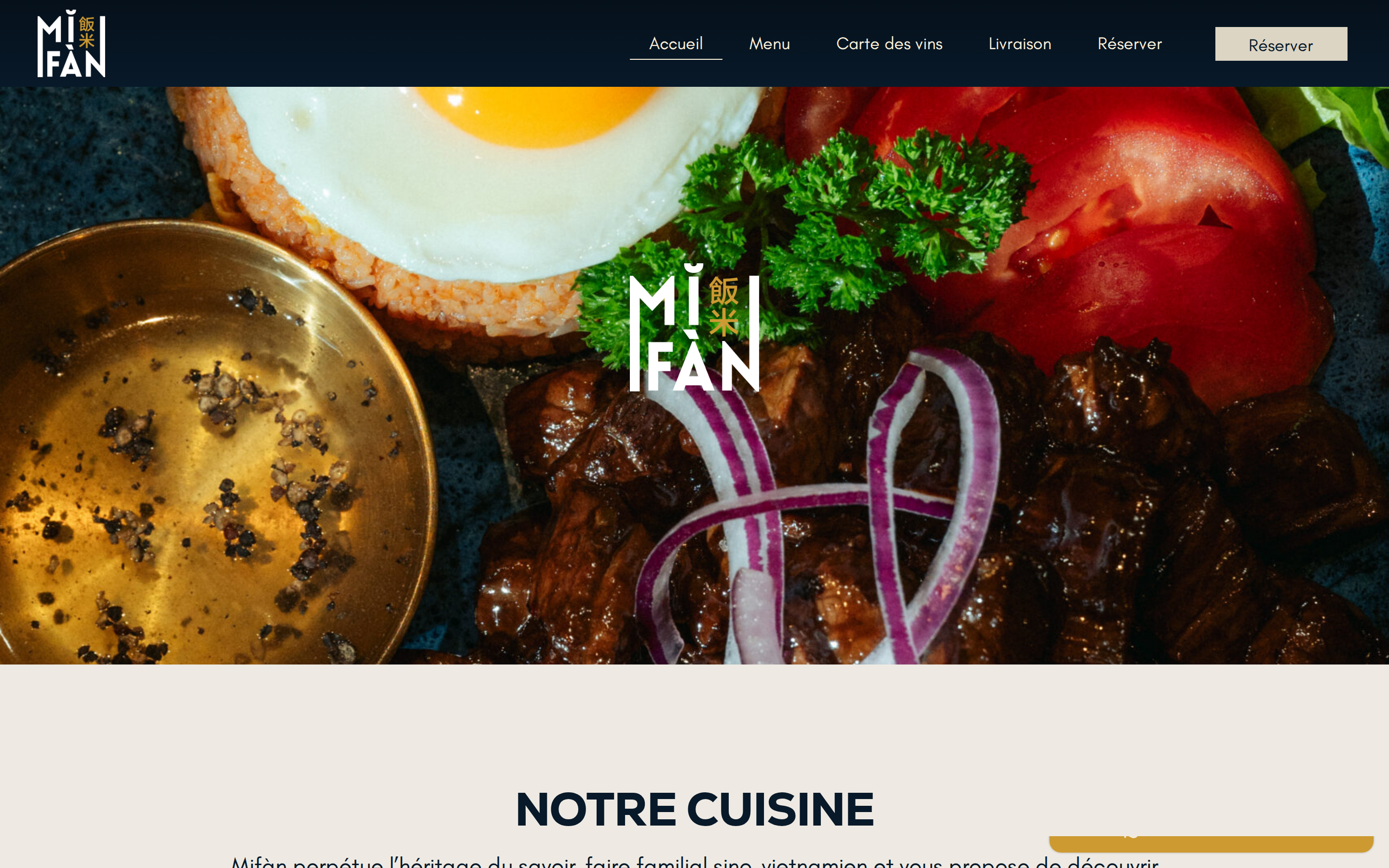restaurant-mifan.fr desktop