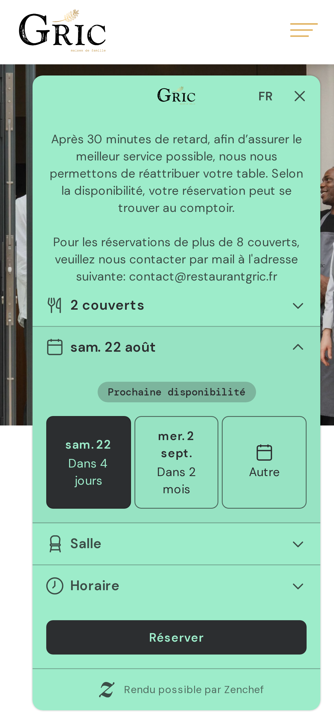 restaurantgric.fr mobile