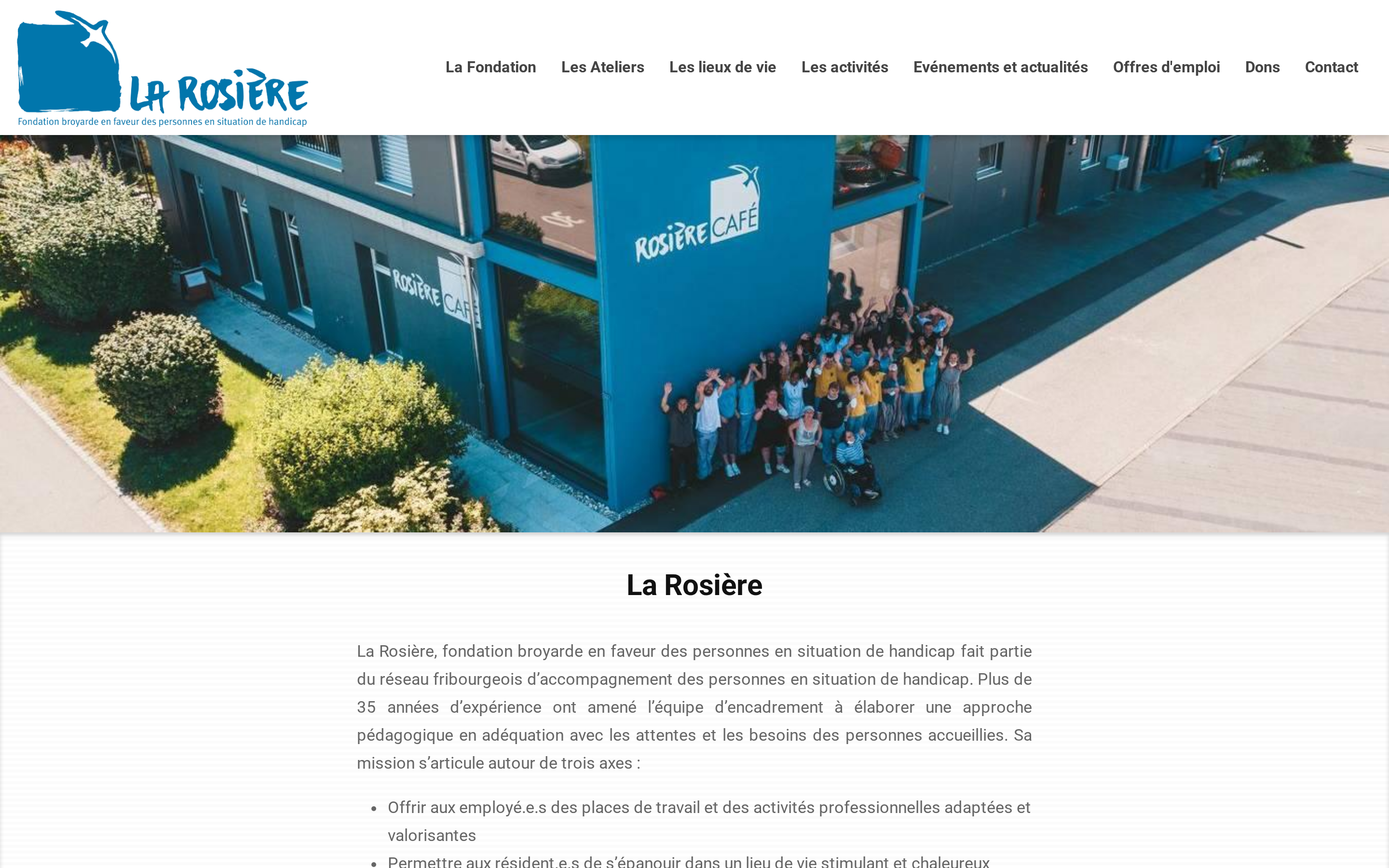 rosiere.ch desktop