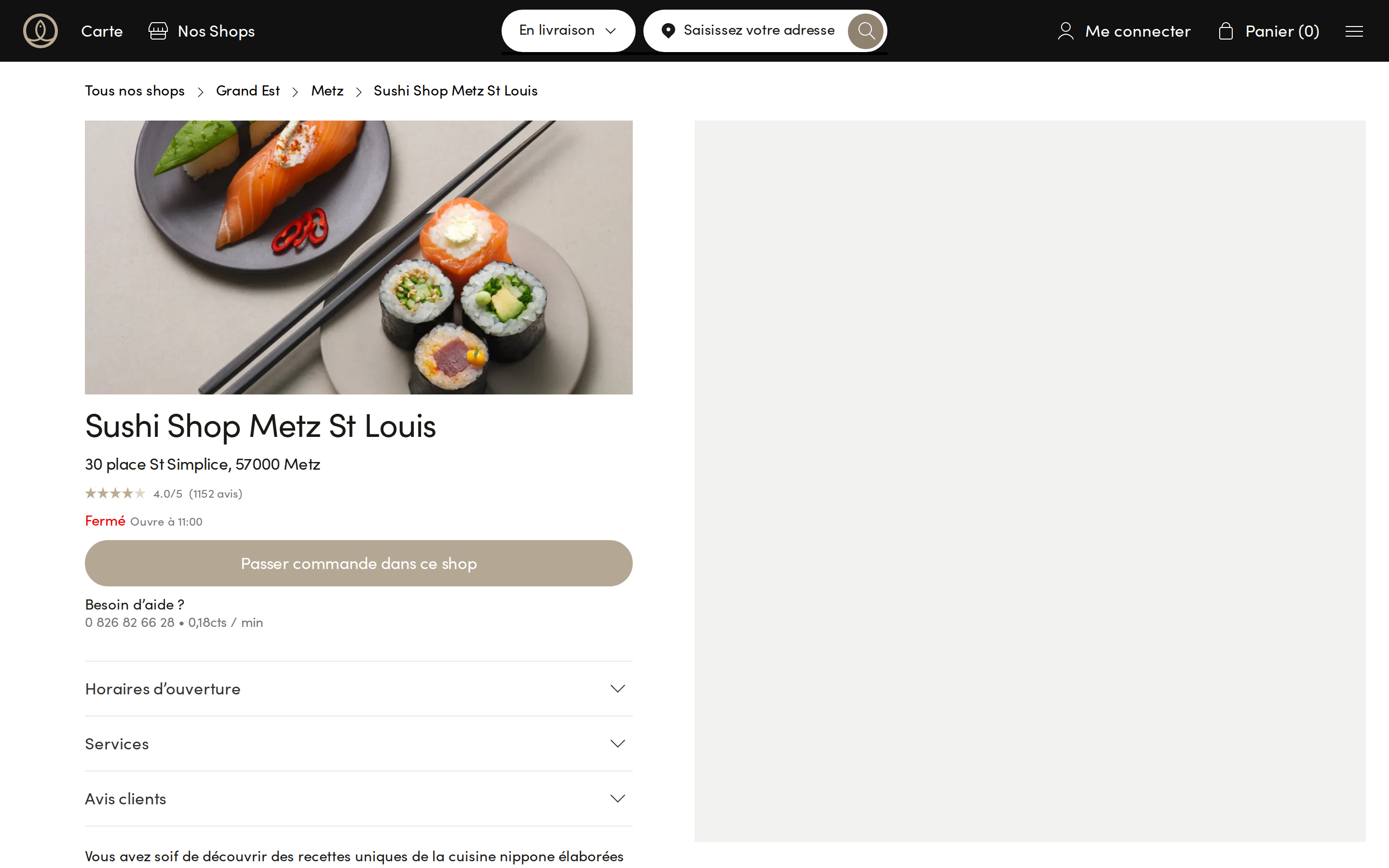 sushishop.fr desktop
